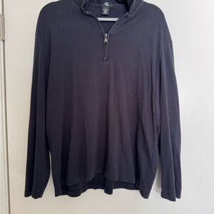 Calvin Klein Black Zip Up Sweater